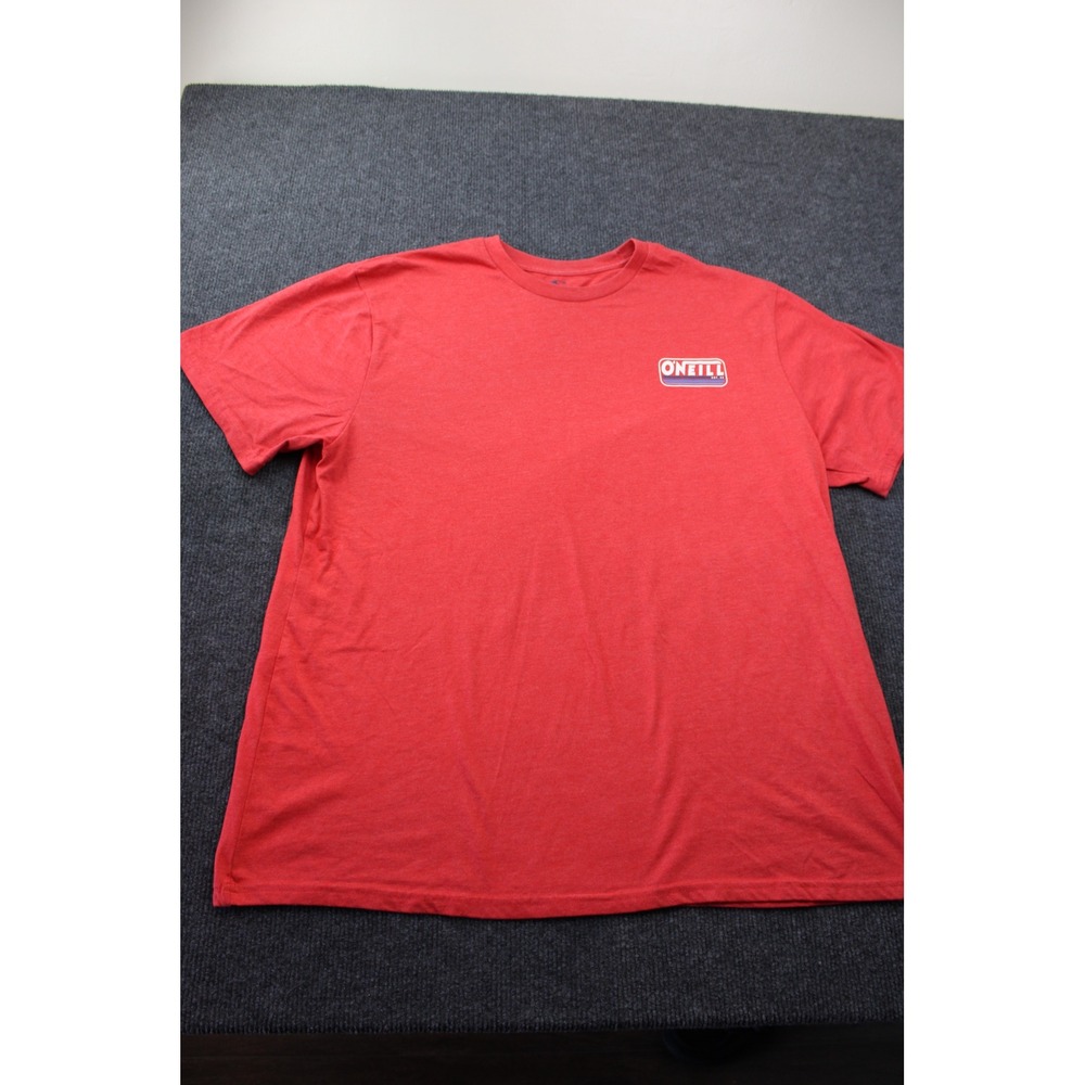 ONeill Mens Modern Fit Graphic T-Shirt Red Heather XL Short Sleeve Logo Tee